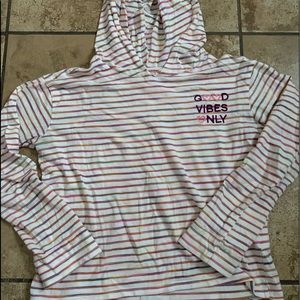 “good vibes only” kids long sleeve tee